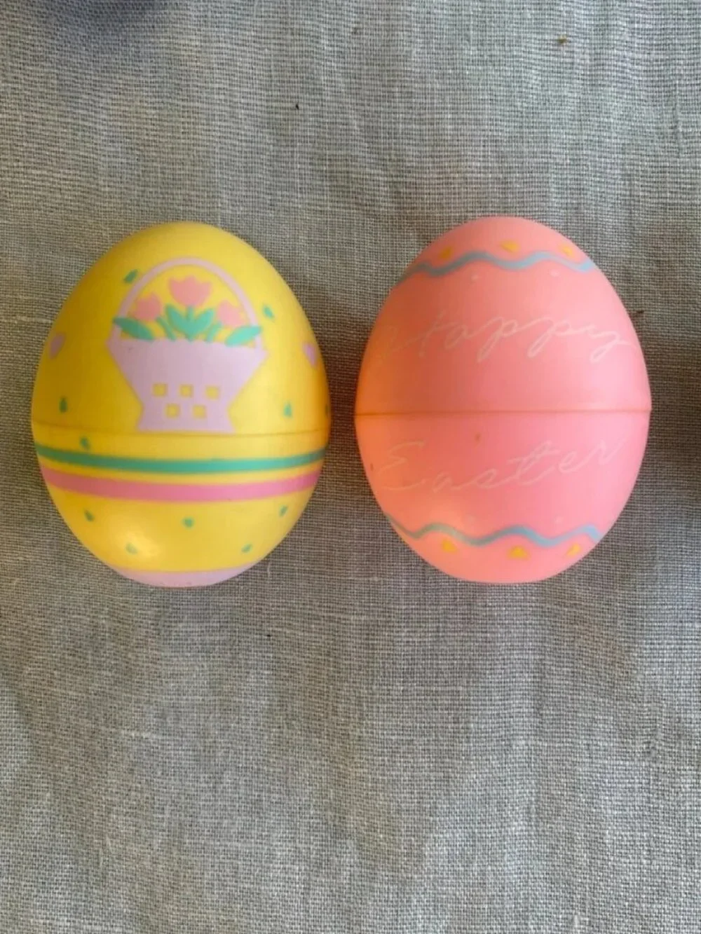 Lot of 7 vintage 90s Hallmark Easter rabbit bunny eggs decor wind up toys